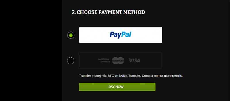 2 hình thức thanh toán tại Payfortips 